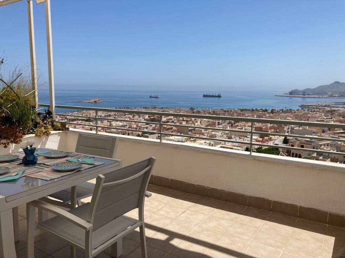 Atico Con Espectaculares Vistas Al Mar Daire Carboneras Dış mekan fotoğraf